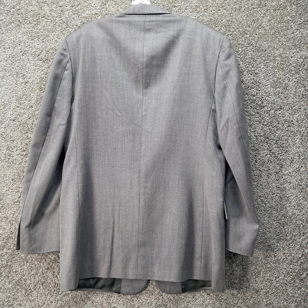 Jos.‎ A. Bank Mens Grey 100% Pure Wool 3-Button Blazer Sport Coat Jacket 42R